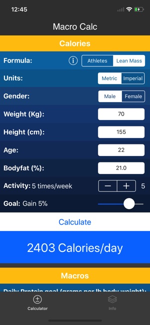 IIFYM Macro/Calorie Calculator(圖3)-速報App