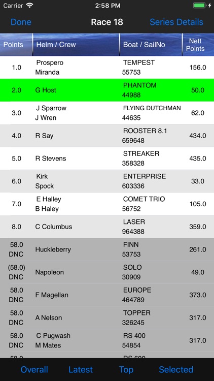 Get My Sailing Results