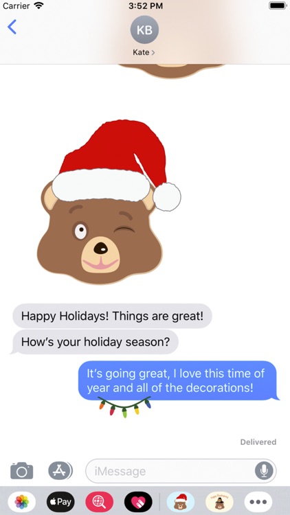 Holiday Emoji Bear screenshot-2