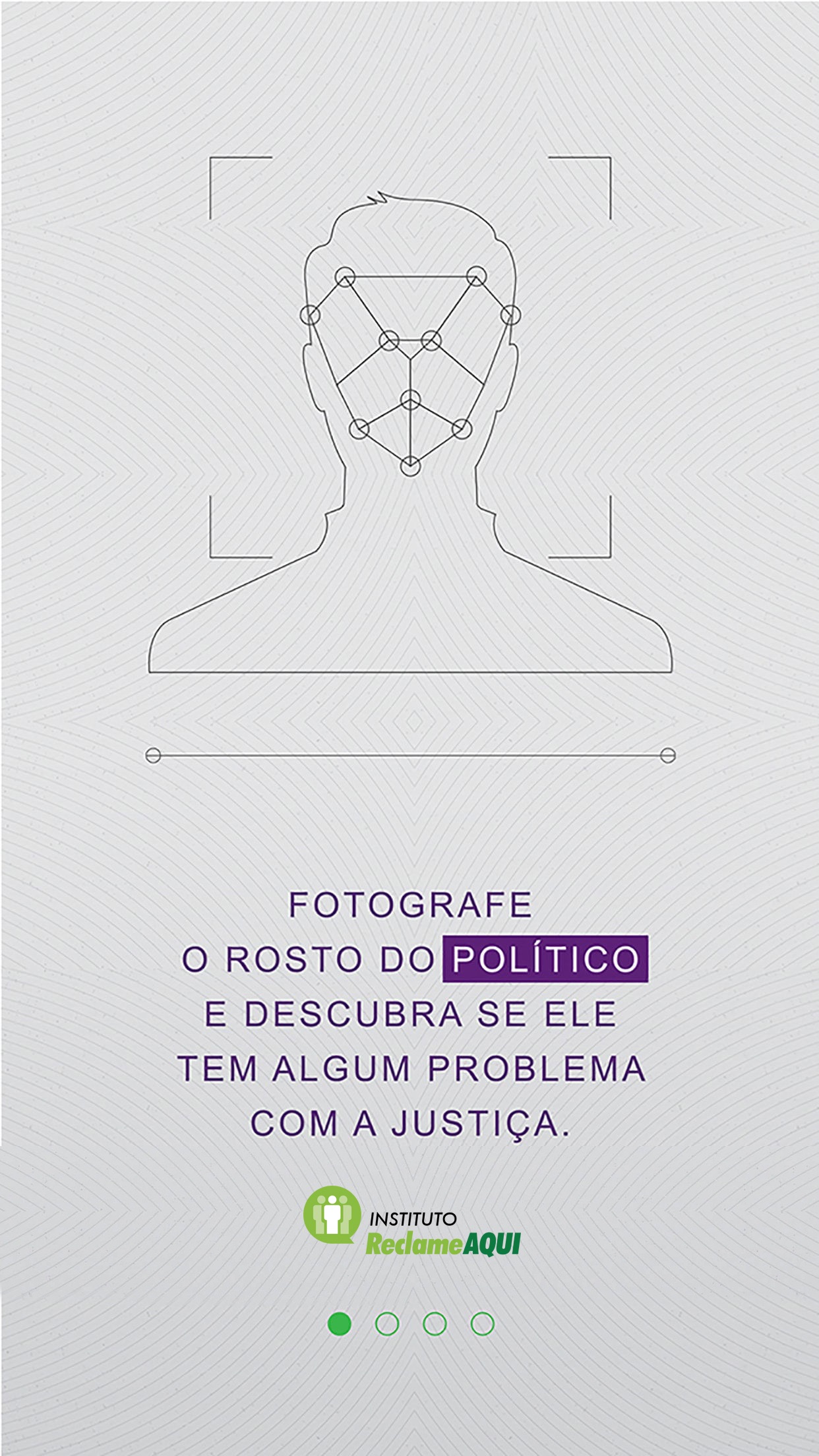 Screenshot do app Detector de Ficha de Político