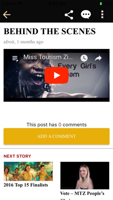 Miss Tourism Zimbabwe screenshot 2