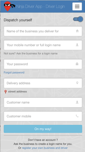 Delivery Ninja Driver App