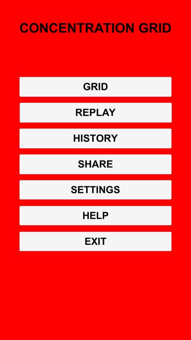 How to cancel & delete Concentration Grid from iphone & ipad 4