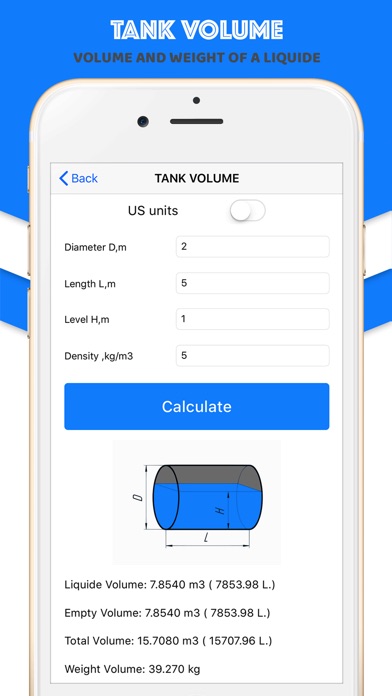 Volume of tank Calculator screenshot 4