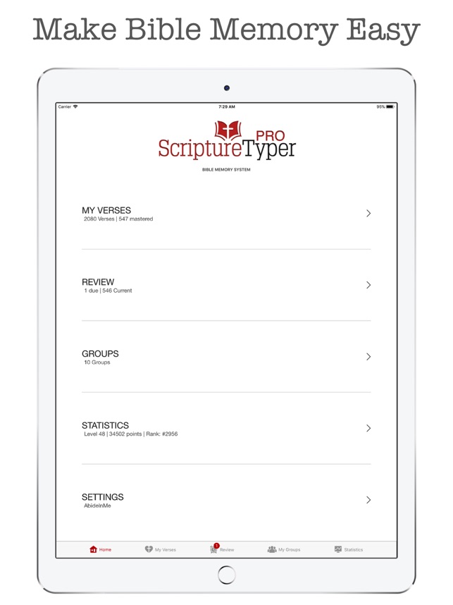 Scripture Memorization Chart