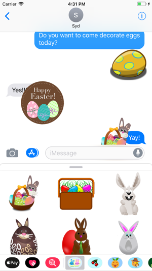 Easter Bunny & Egg Stickers