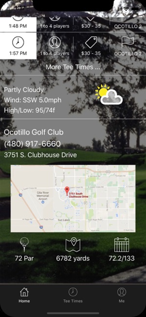 Ocotillo Golf Club Tee Times(圖2)-速報App