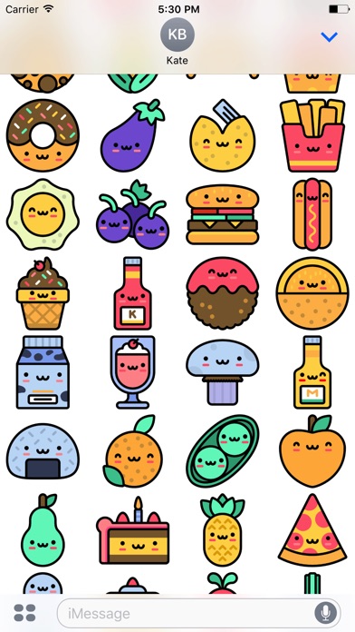 Cute Food Stickers! screenshot 3