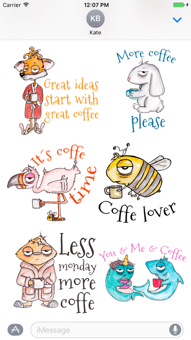 Zombie Coffee Lovers Stickers screenshot 2