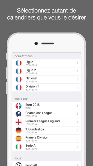 Ligue Calendrier et Résultats(圖2)-速報App