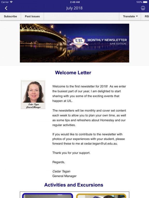 iPad Image of Union Institute of Language