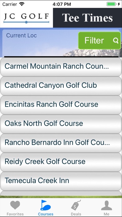 JC Golf Tee Times screenshot 2