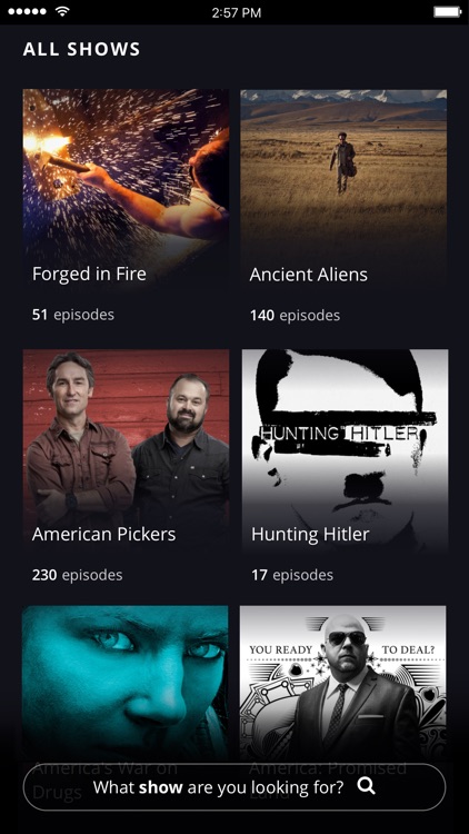 HISTORY TV Shows