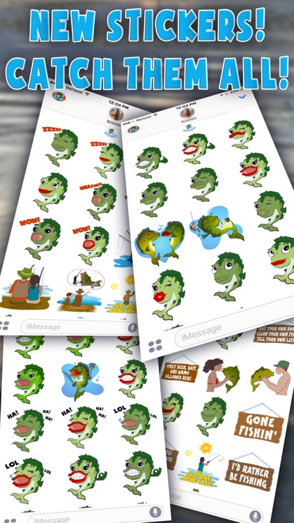 Bass Fishing Emoji Stickers screenshot-3