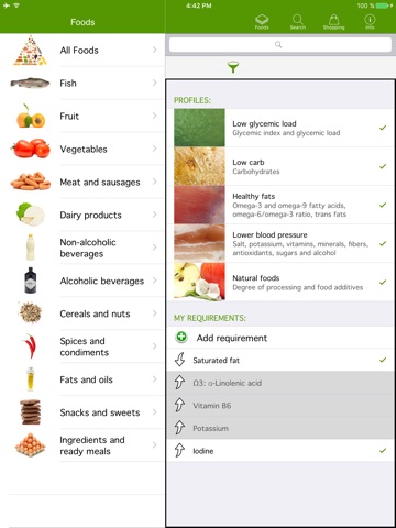 Natural food guide screenshot 2