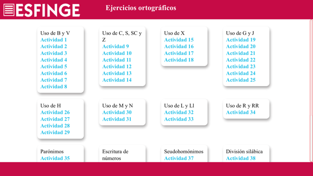 Ejercicios Ortograficos