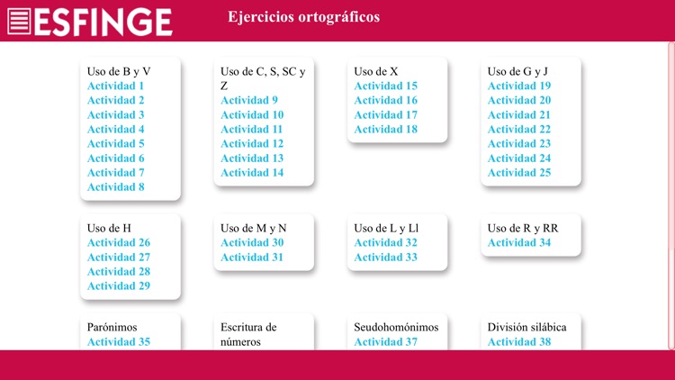 Ejercicios Ortograficos