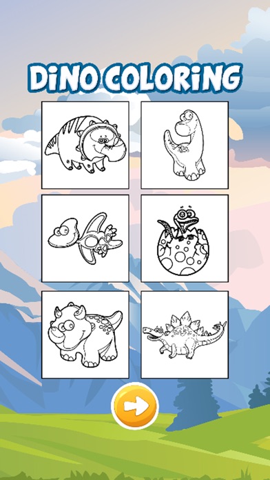 Dinosaur Park Coloring Game screenshot 2