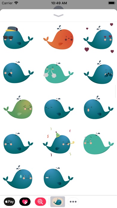 Cute Whale Emojis screenshot 4