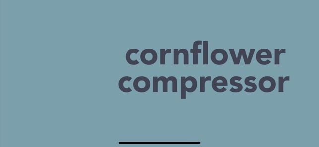 Cornflower Compressor