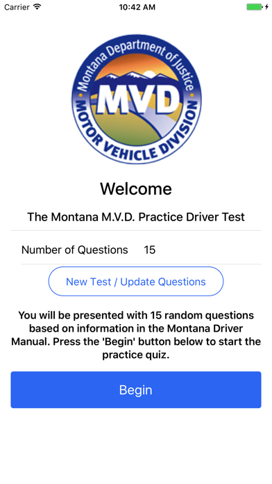 How to cancel & delete Montana MVD Practice Driver Test from iphone & ipad 1