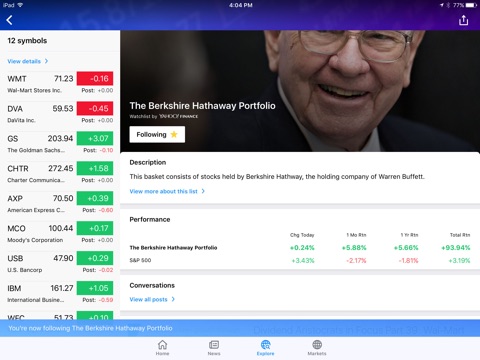 Yahoo Finance: Stocks & News screenshot 4