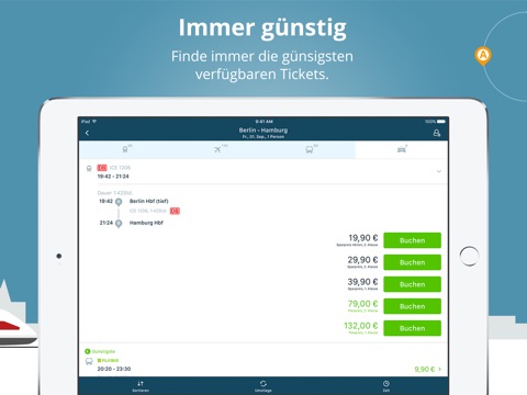fromAtoB: Ticket Bahn Flug Bus screenshot 2
