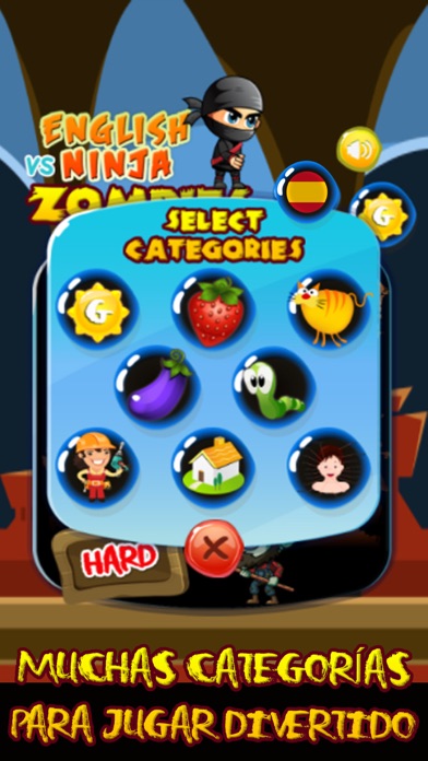 ninja vs zombies - word games screenshot 2