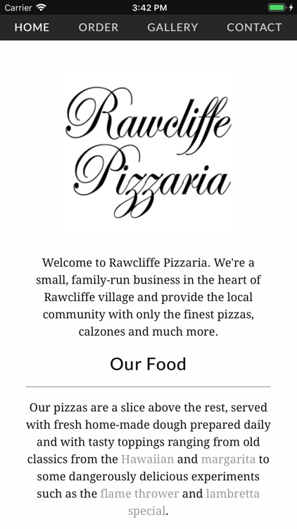 Rawcliffe Pizzaria