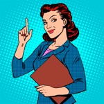 Awesome woman emoji  stickers