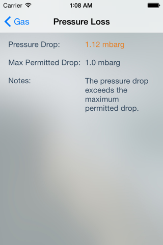 Gas Pressure Drop Calculator screenshot 3