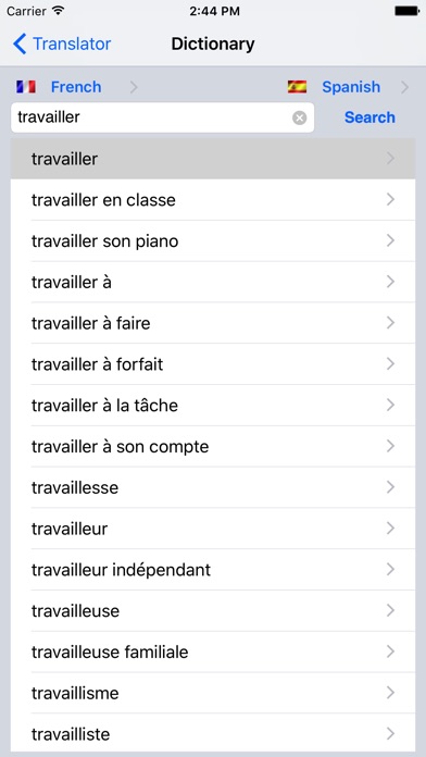 Offline Translator Fr-Es screenshot 2
