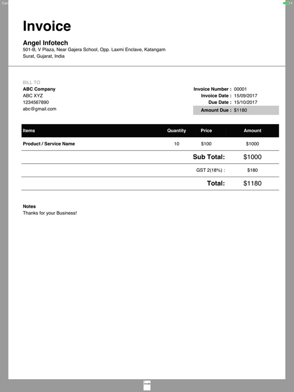 invoice maker gst bill maker app price drops