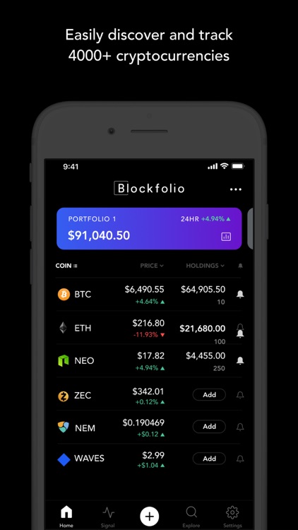 Blockfolio - Bitcoin Tracker