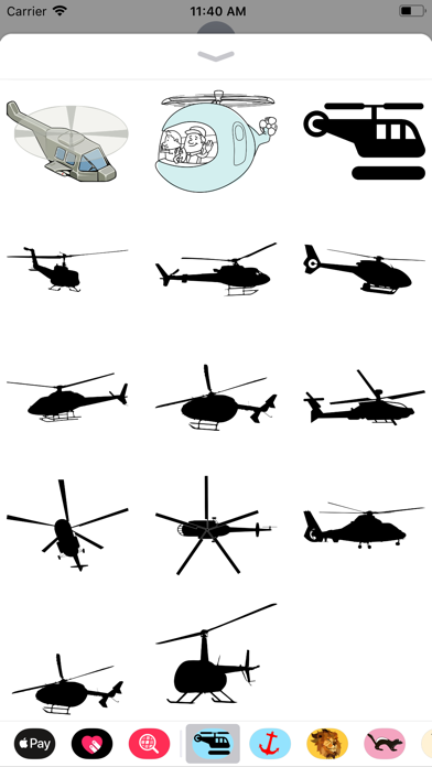 Helicopter Stickers screenshot 3