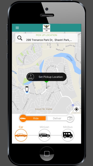 Transporter Passenger App screenshot 3