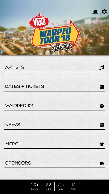 Vans Warped Tour Official App