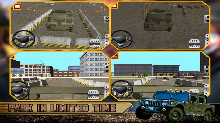 3D Military Jeep Parking Simulator Game