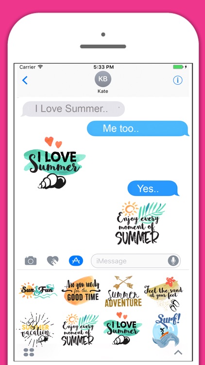Summer Pool Party Cat & Unicorn Stickers Pack screenshot-3