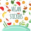 Vegan Food Stickers and Vegetarian