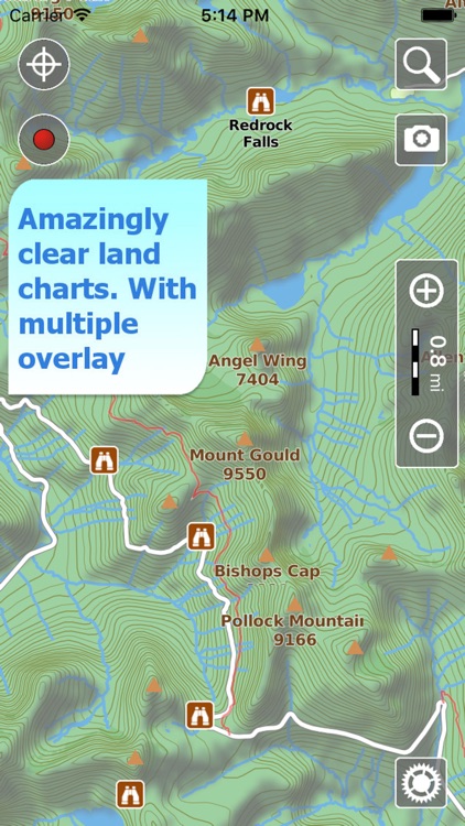 Glacier NP Hiking Trails GPS screenshot-0