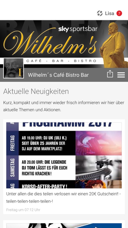 Wilhelm's Café Bistro Bar