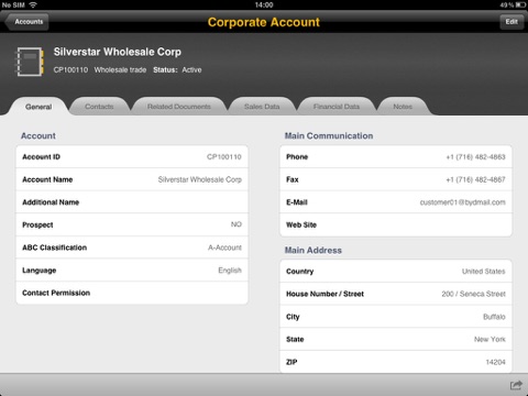 SAP Business ByDesign for iPad screenshot 4