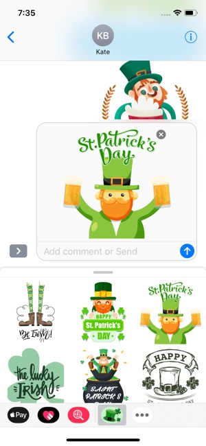 Hi St. Patrick's Day Stickers(圖2)-速報App