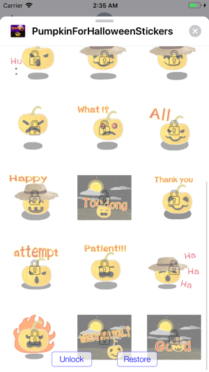 Pumpkin For Halloween Stickers(圖5)-速報App