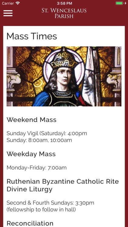 St. Wenceslaus - Iowa City, IA screenshot-4