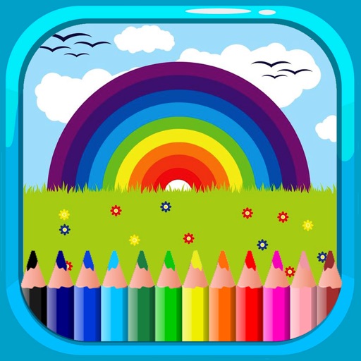 Beauty Painting Games Coloring Rainbow Page