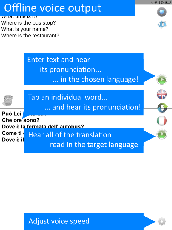 Traduttore Offline Inglese app screenshot 3
