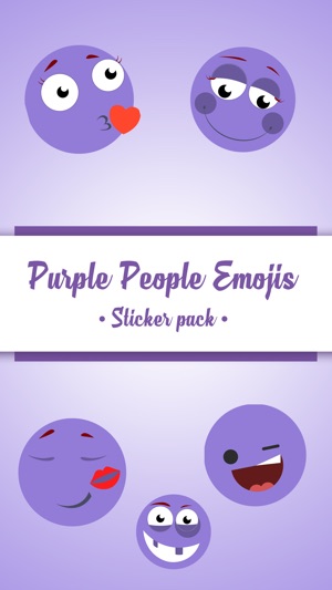 Animated Cute Purple Sticker(圖1)-速報App