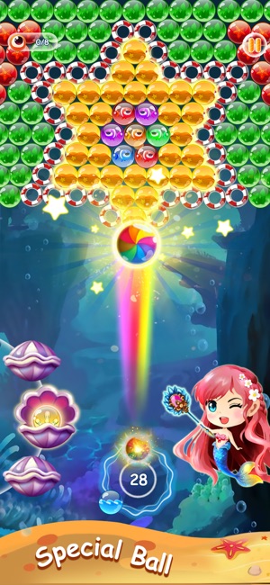 Mermaid Bubble Shooter(圖1)-速報App